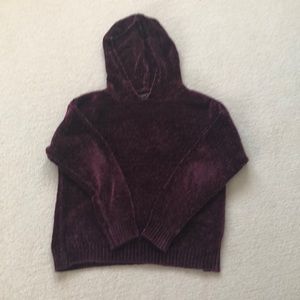 chenille hooded top